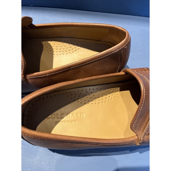 Cole Haan grand OS mens size 9 M leather penny loafer Shoe Slip On Brown C22771 - Picture 9 of 10